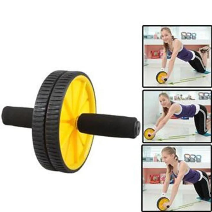 Two Wheel AB Roller Stainless Steel Core Workout