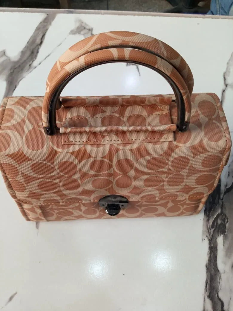 Stylish Mini PU Leather Bag Brown for Women