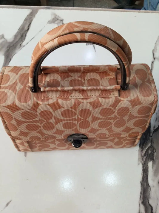 Stylish Mini PU Leather Bag Brown for Women