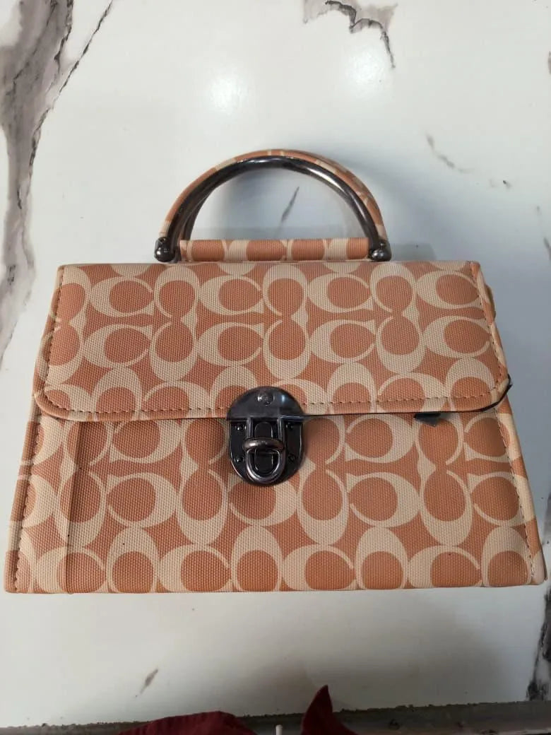Stylish Mini PU Leather Bag Brown for Women