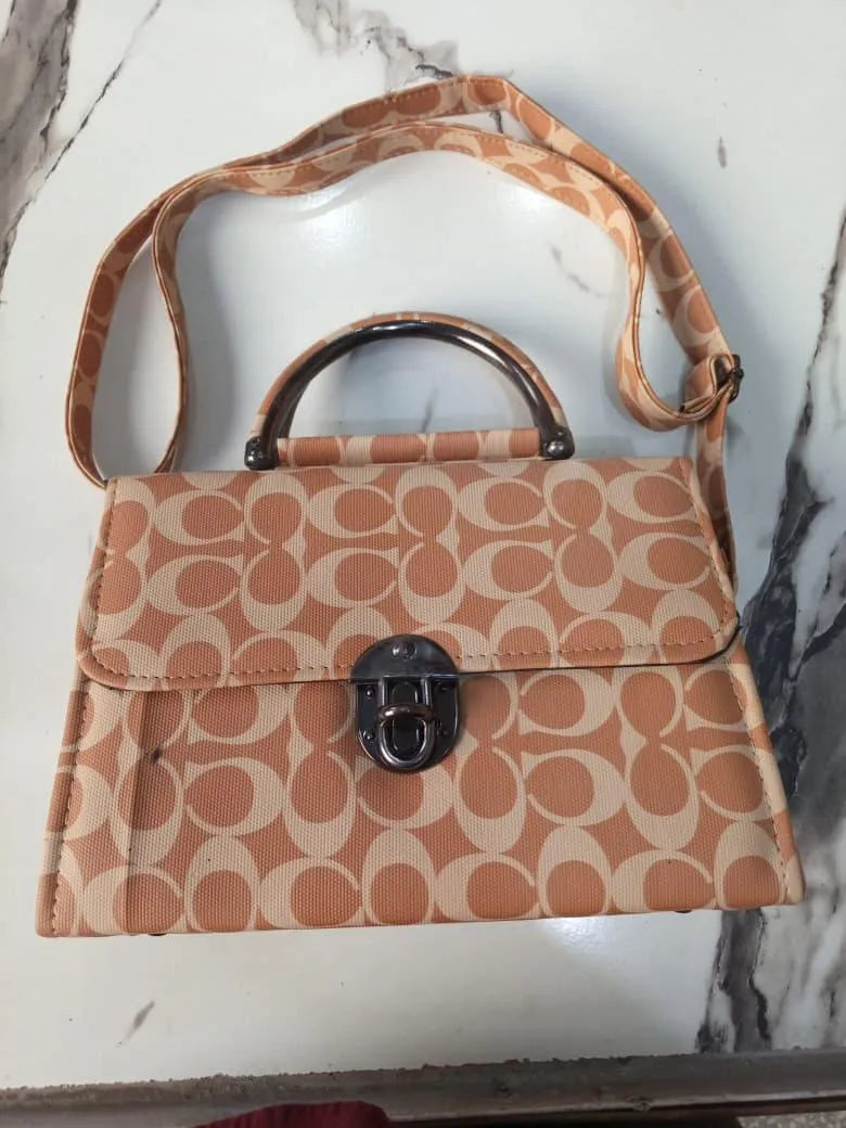 Stylish Mini PU Leather Bag Brown for Women