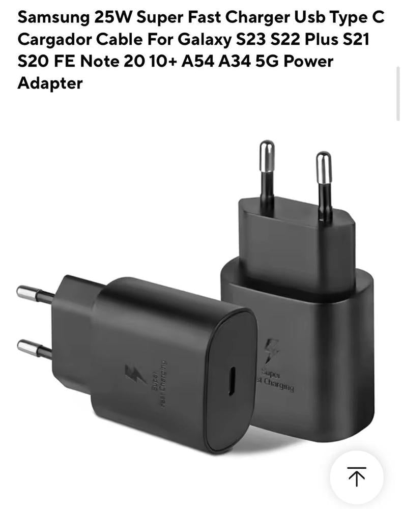 25W PD USB-C Charger for Samsung & AirPods