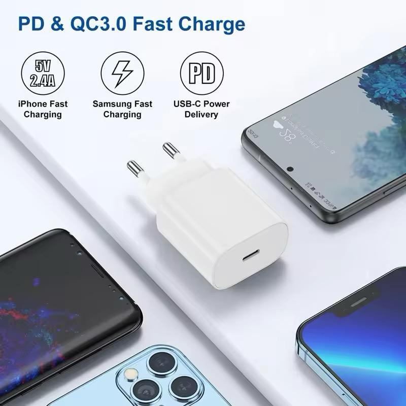 25W PD USB-C Charger for Samsung & AirPods