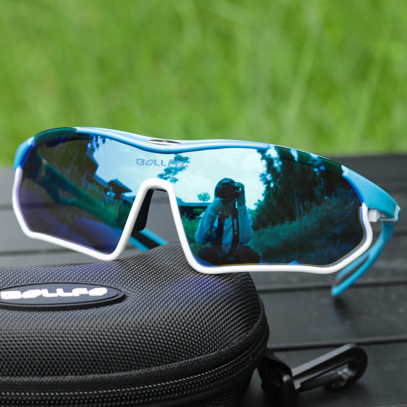 Bollfo Anti-UV Cycling Goggles for Men Women Sports Sunglasses
