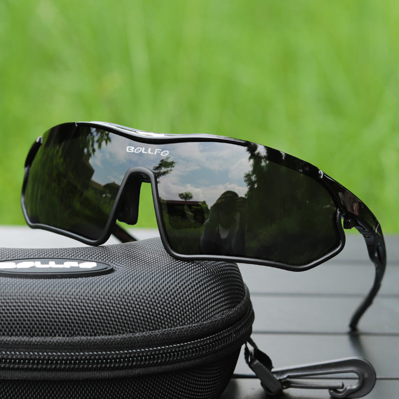 Bollfo Anti-UV Cycling Goggles for Men Women Sports Sunglasses