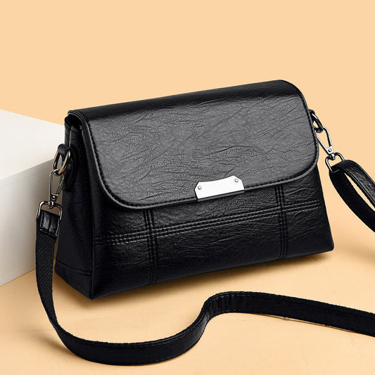 Black Korean Style Shoulder Messenger Bag for Women